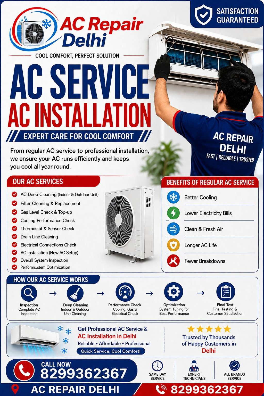 AC Installation Services in Delhi | Split & Window AC Installation | AC Repair Delhi
