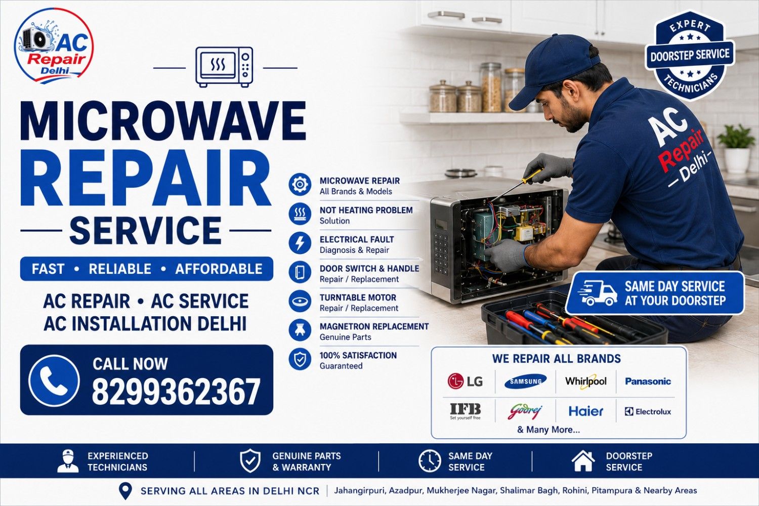 Microwave Repair Service in Jahangirpuri Delhi | Microwave Installation & Repair | Same Day Service